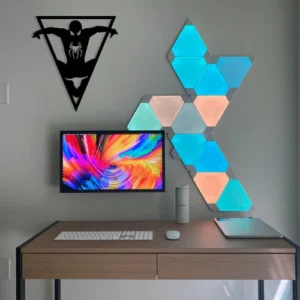 Triangle Spiderman Metal Wall Art 